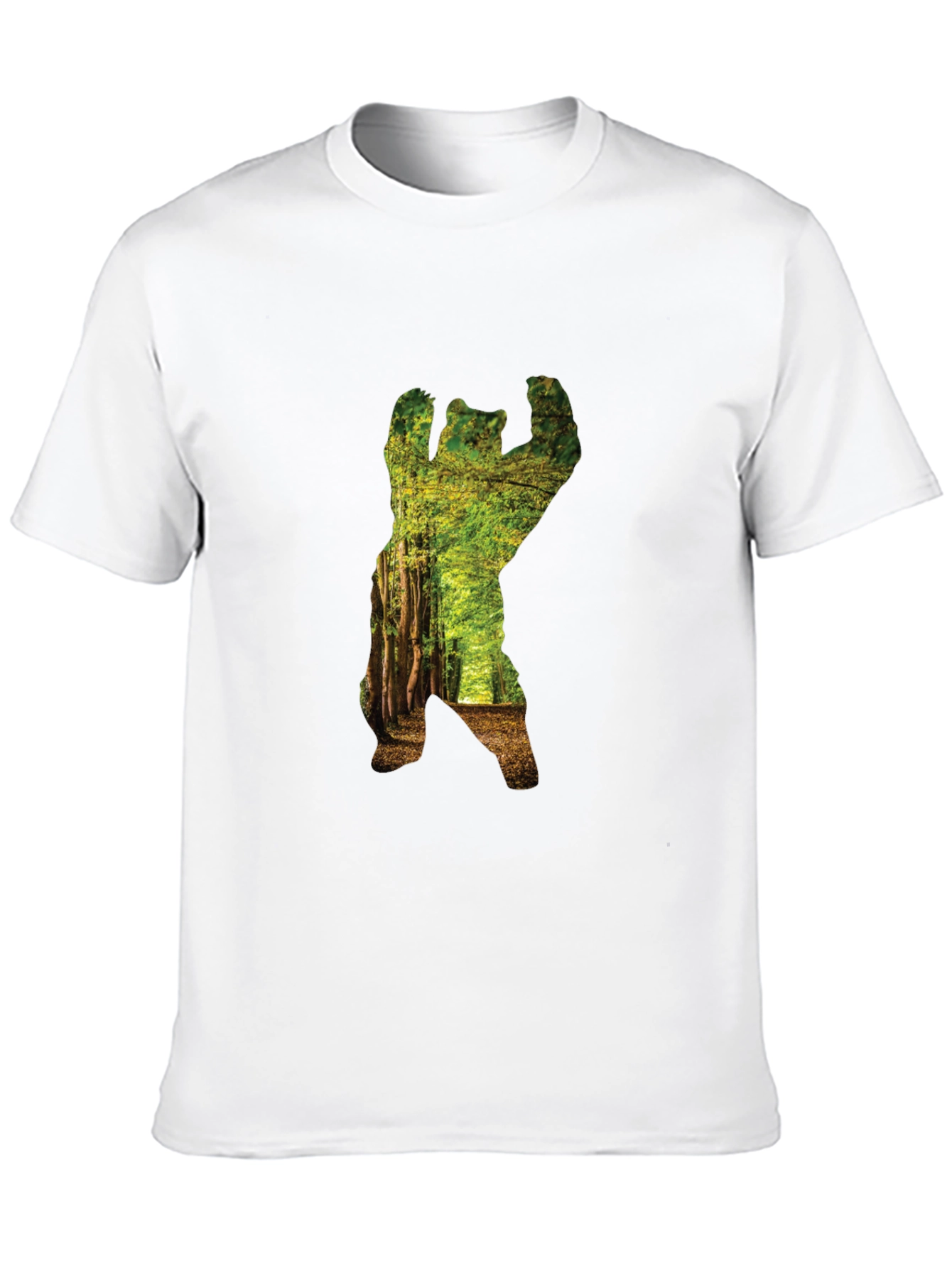 Nature Bear Graphic Tee - Black
