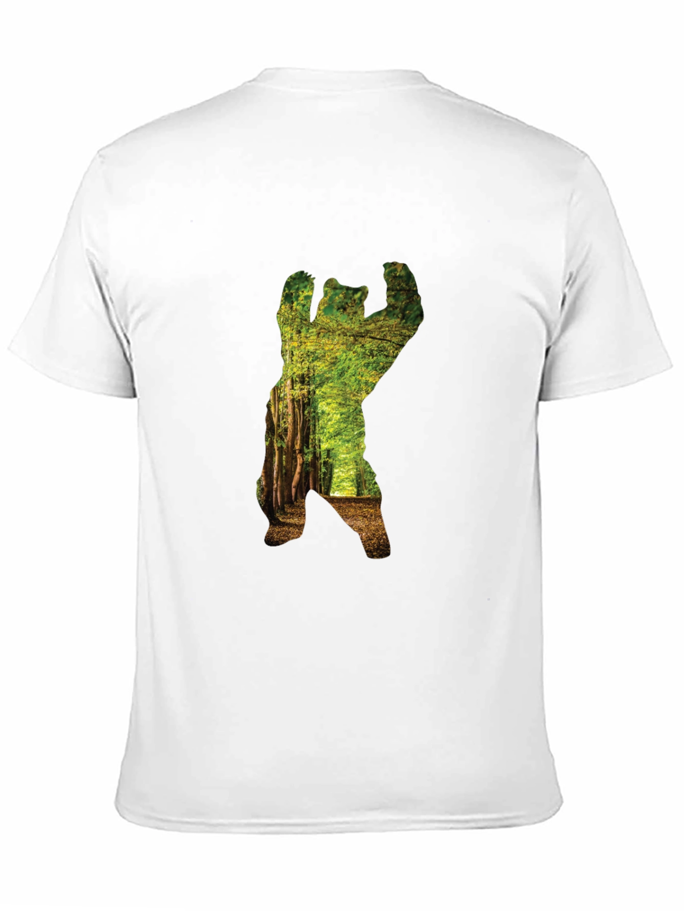 Nature Bear Graphic Tee - Black