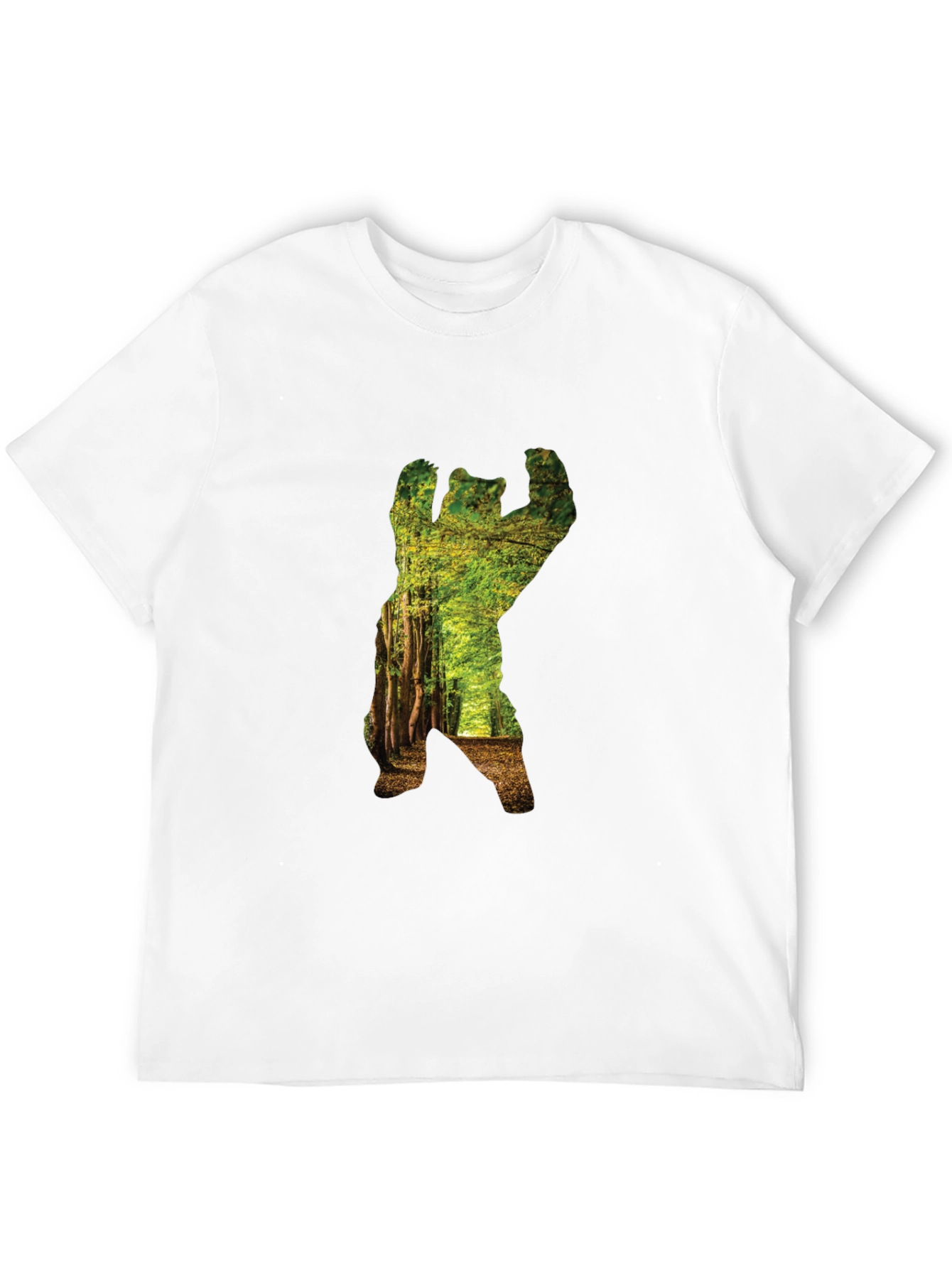 Nature Bear Graphic Tee - Black