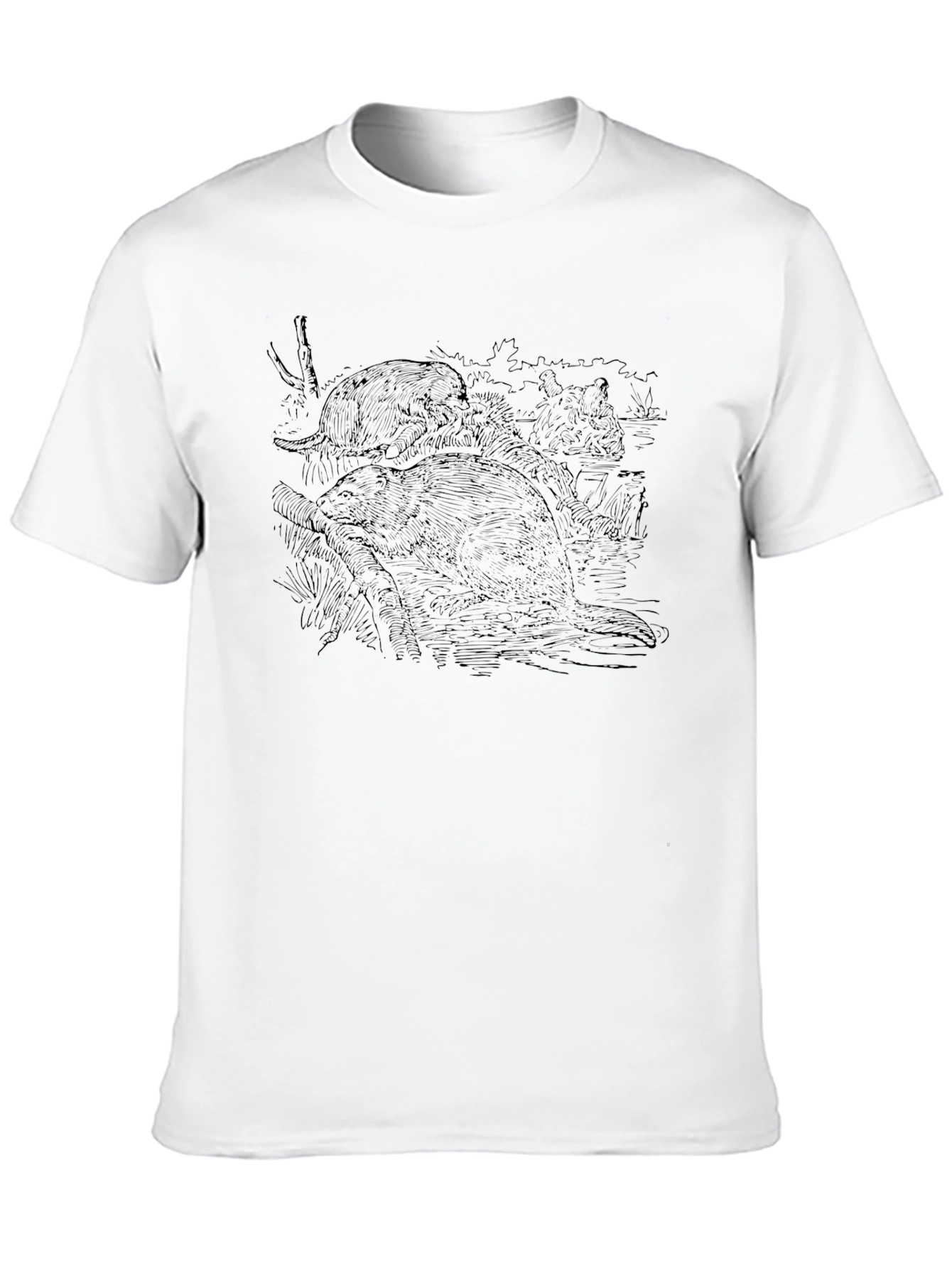 Black Beaver Graphic T-Shirt