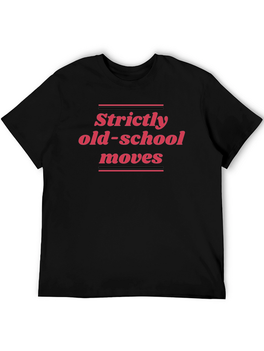 Strictly Old-School Moves Black Graphic Tee