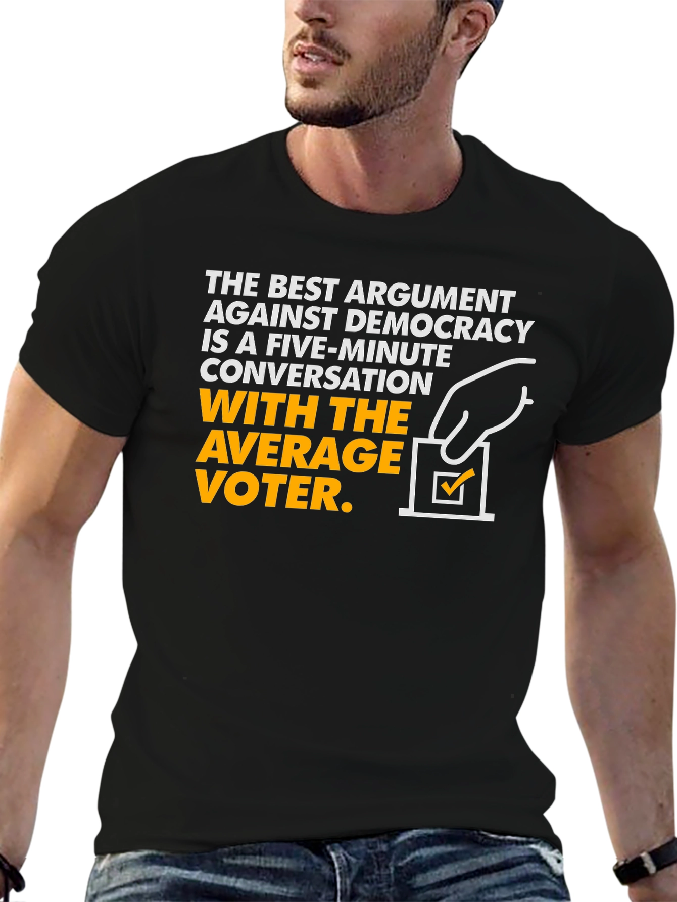 Democracy Argument Graphic Tee - Anti-Democrat T-Shirt