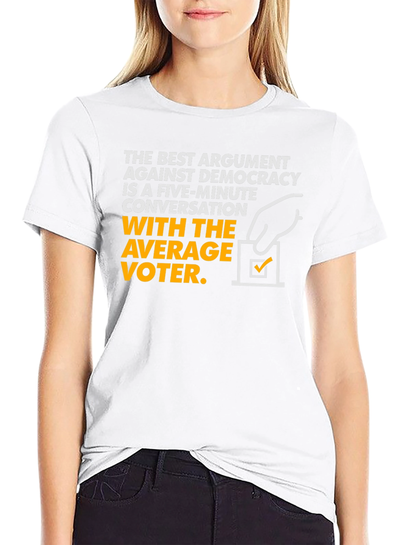 Democracy Argument Graphic Tee - Anti-Democrat T-Shirt