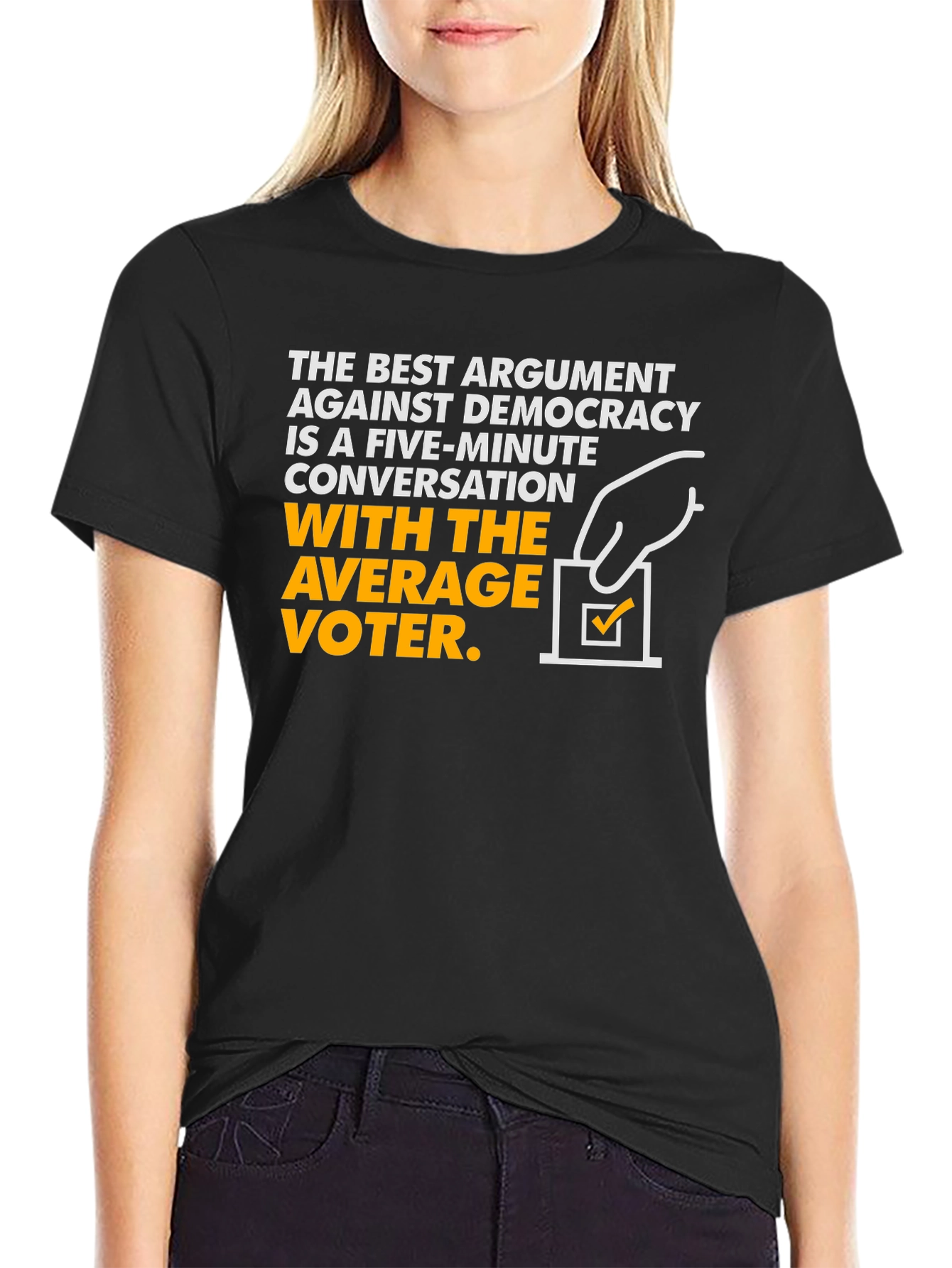 Democracy Argument Graphic Tee - Anti-Democrat T-Shirt