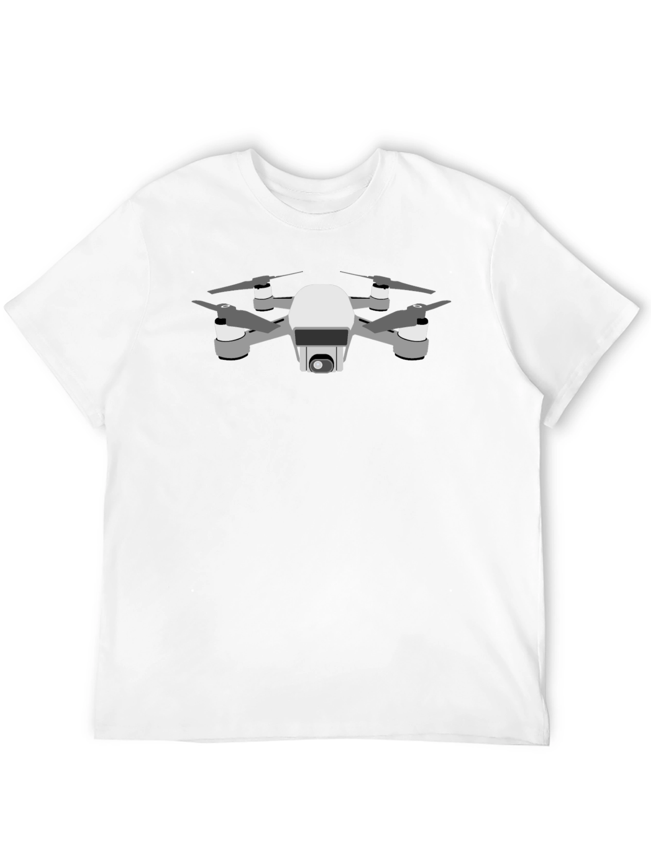Drone Graphic Tee - Black Short Sleeve