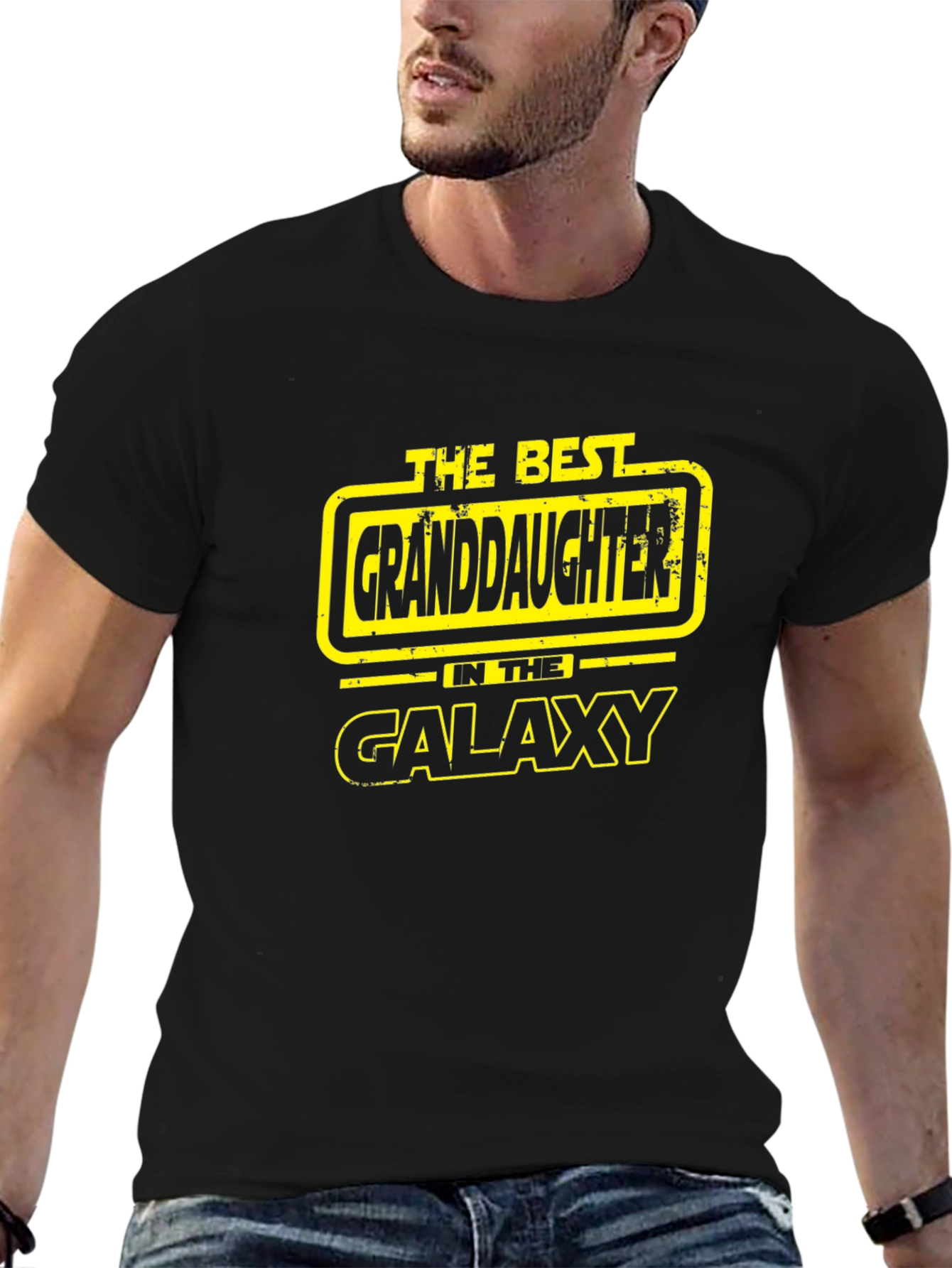 Best Granddaughter in the Galaxy Black T-Shirt