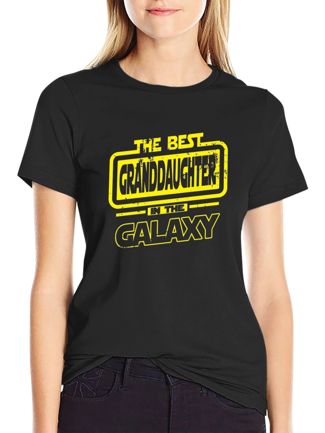 Best Granddaughter in the Galaxy Black T-Shirt