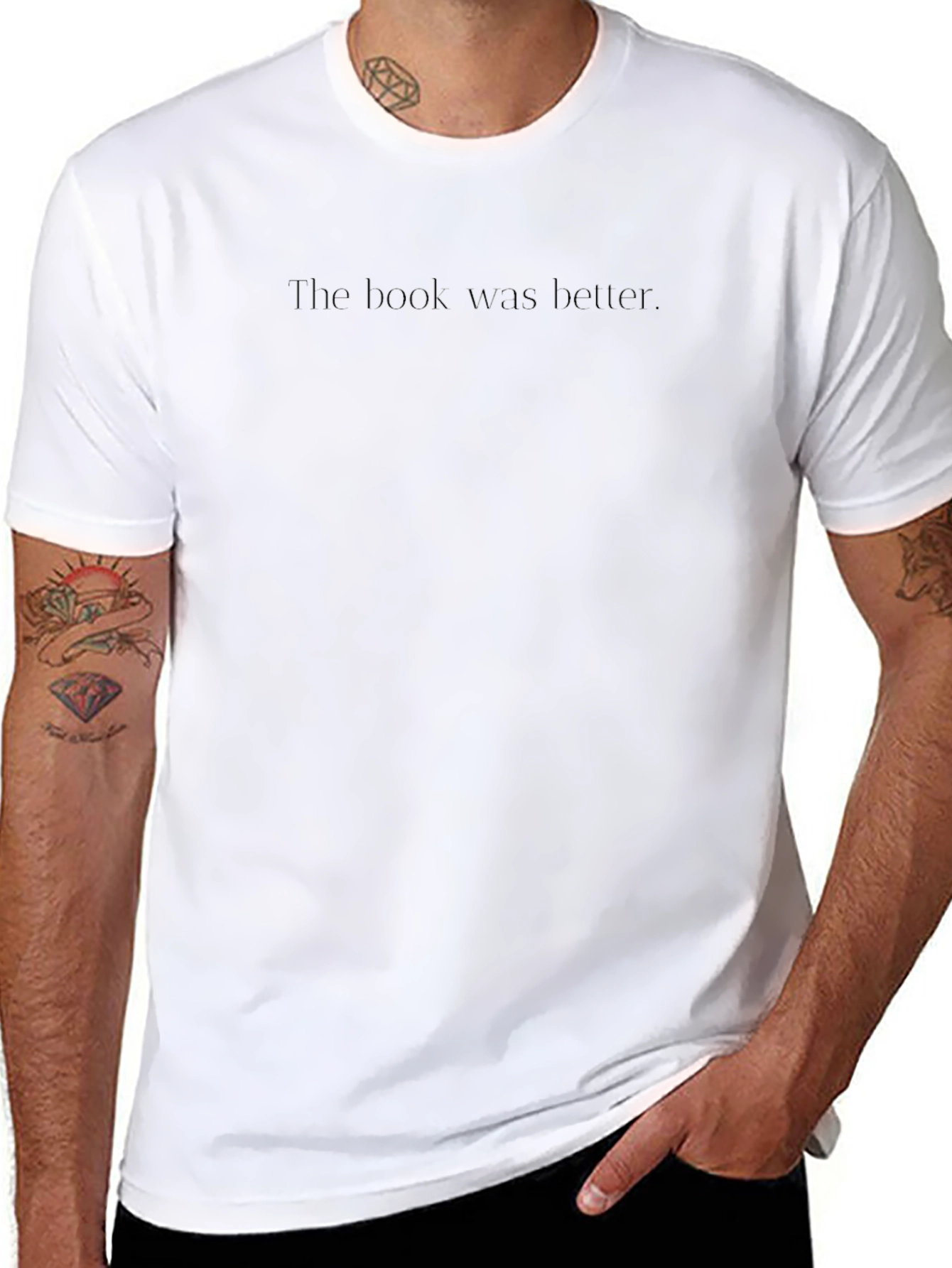 The Book Was Better Tee - Black Novelty T-Shirt