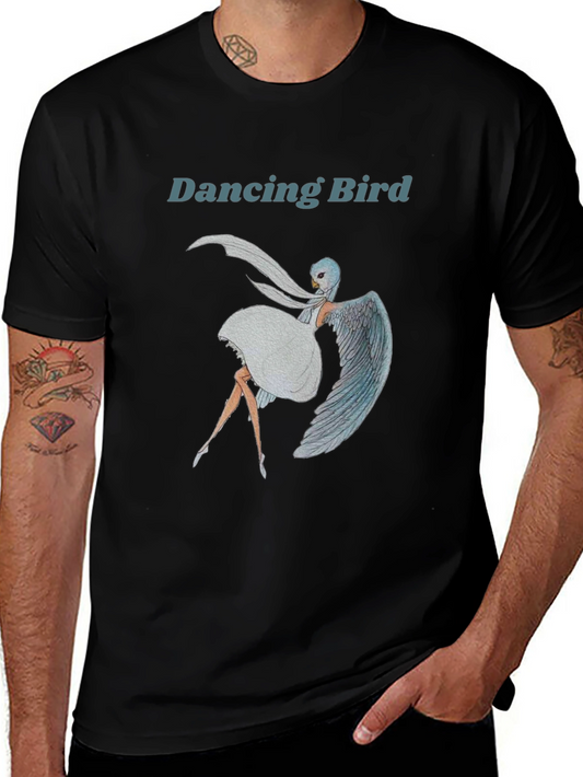 Dancing Bird Graphic Tee - Unique Design