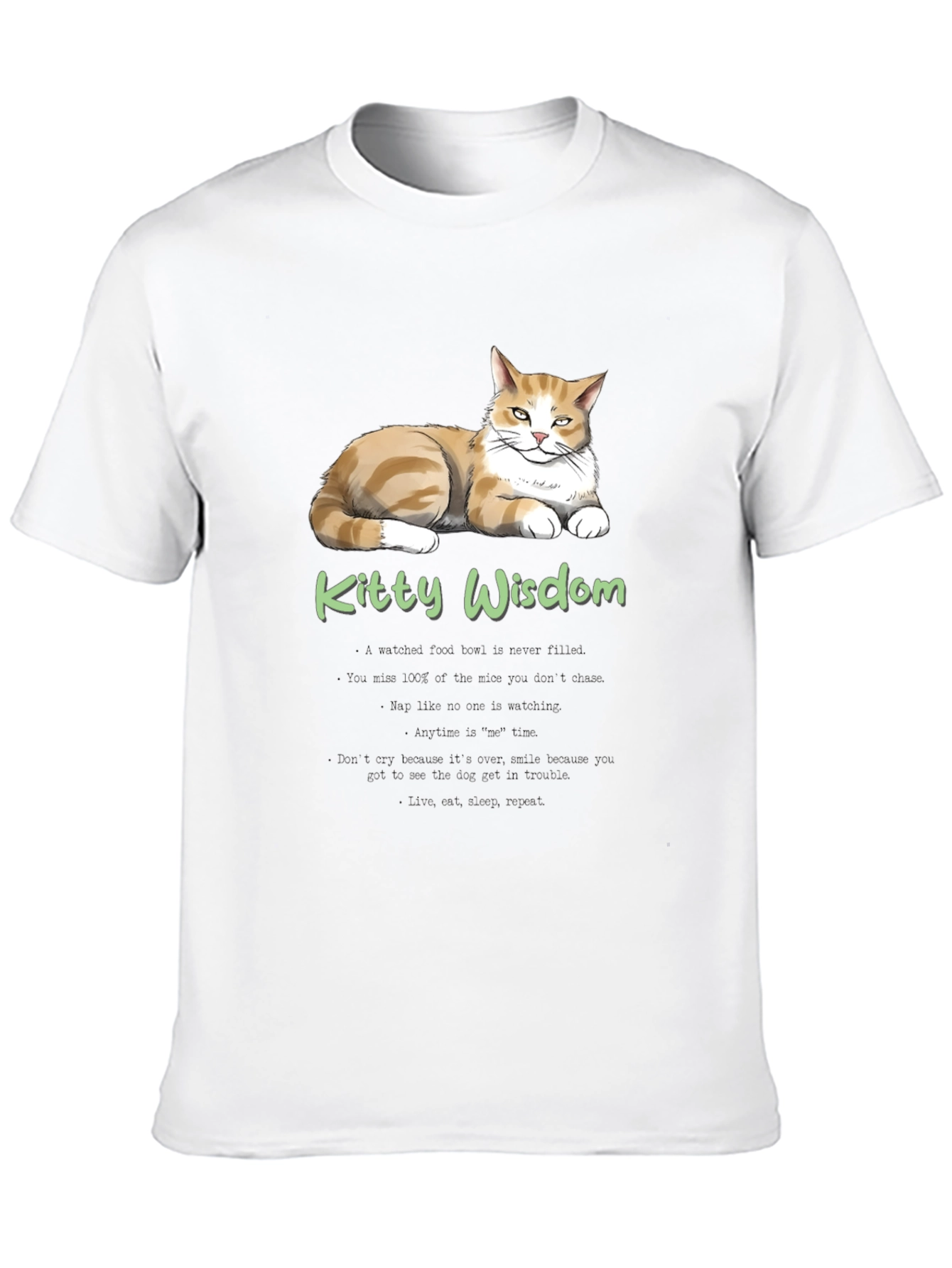 Kitty Wisdom T-Shirt - Cat Lover Tee