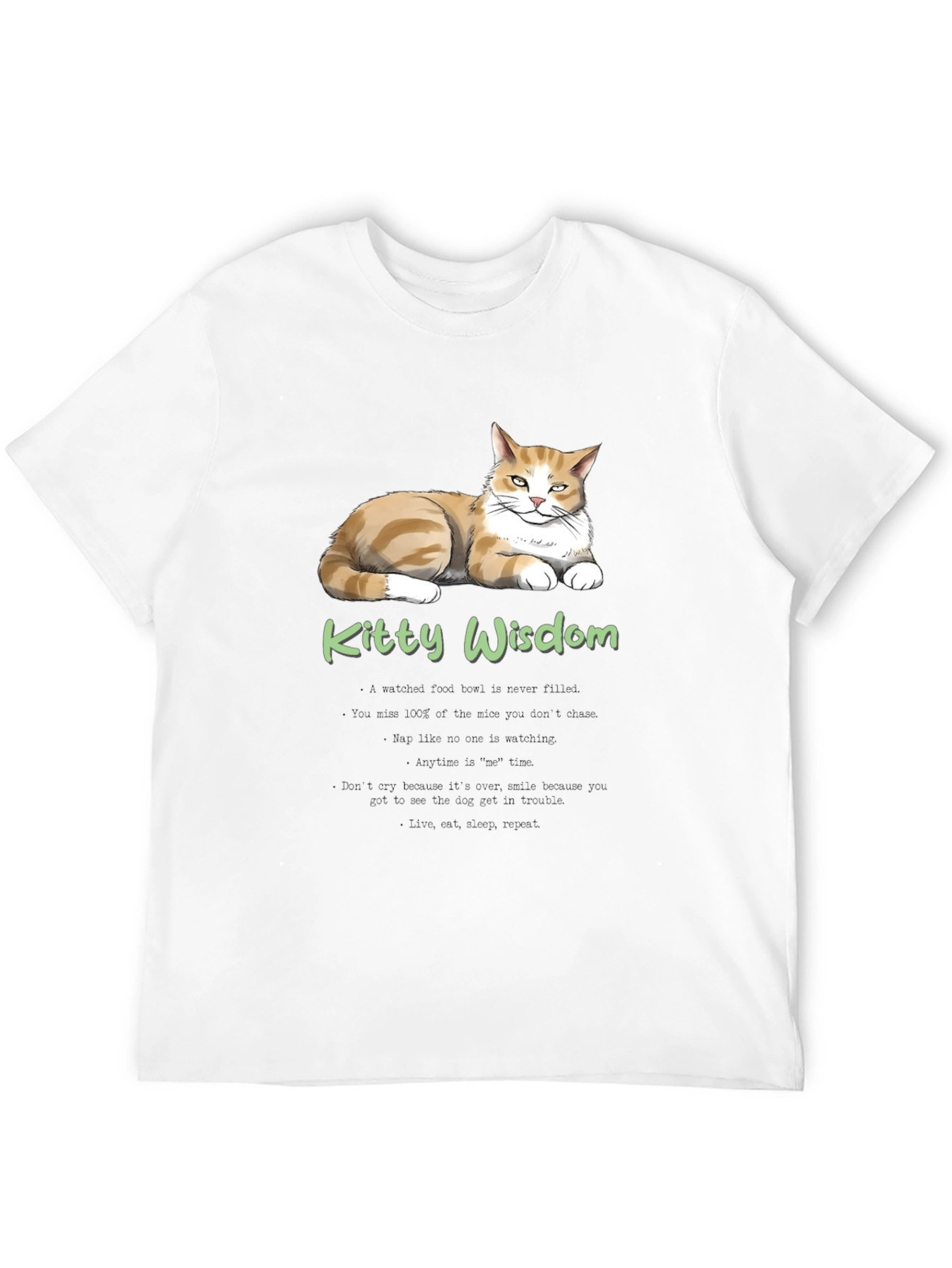 Kitty Wisdom T-Shirt - Cat Lover Tee