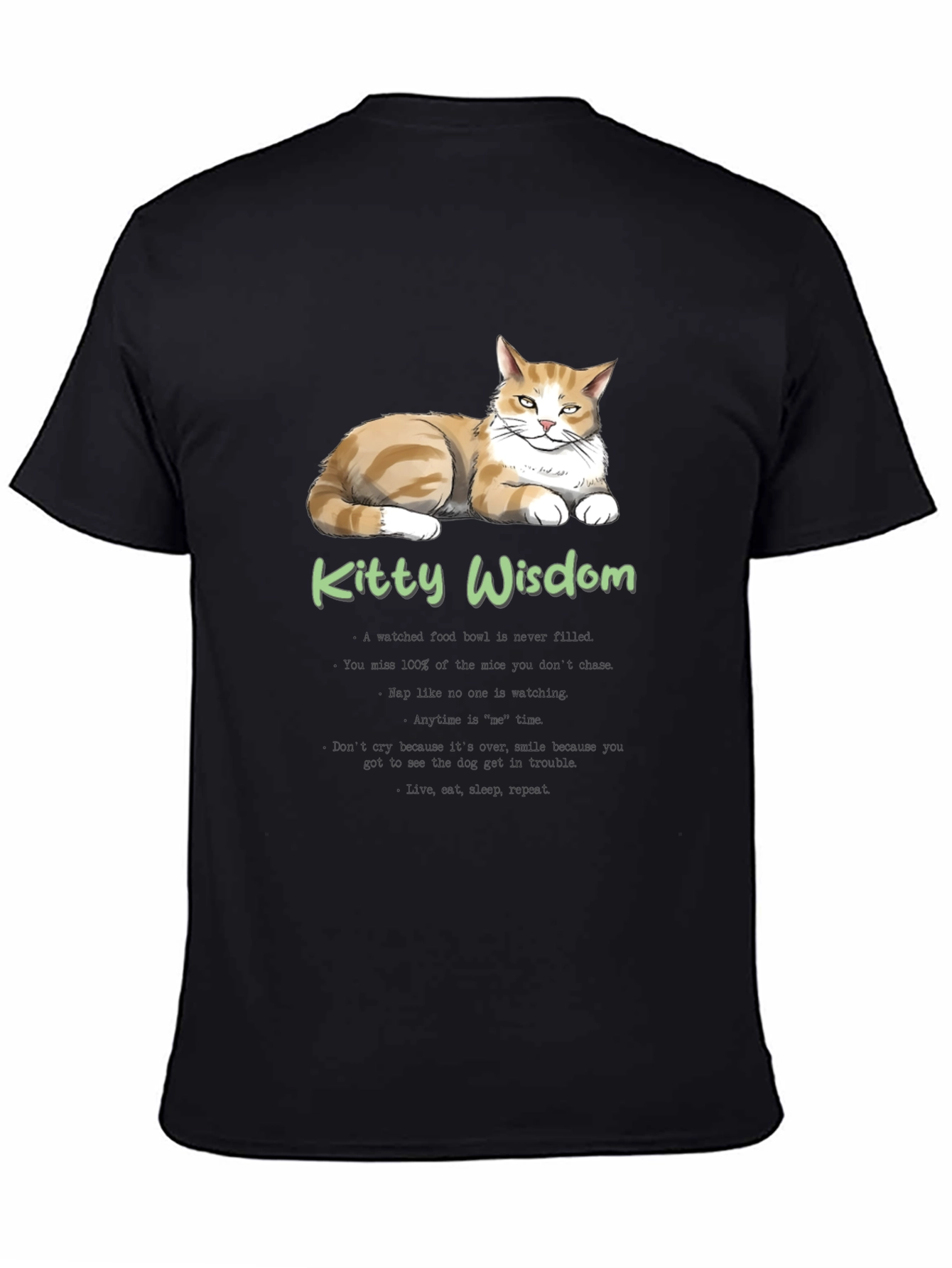 Kitty Wisdom T-Shirt - Cat Lover Tee