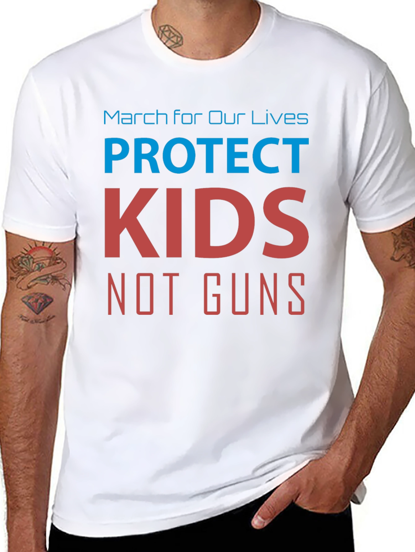 Protect Kids Not Guns Graphic T-Shirt