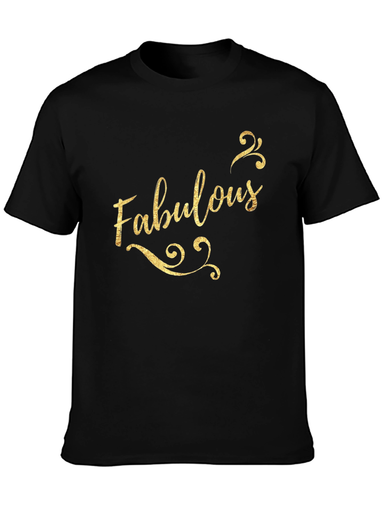 Fabulous Graphic Print Black Cotton Tee