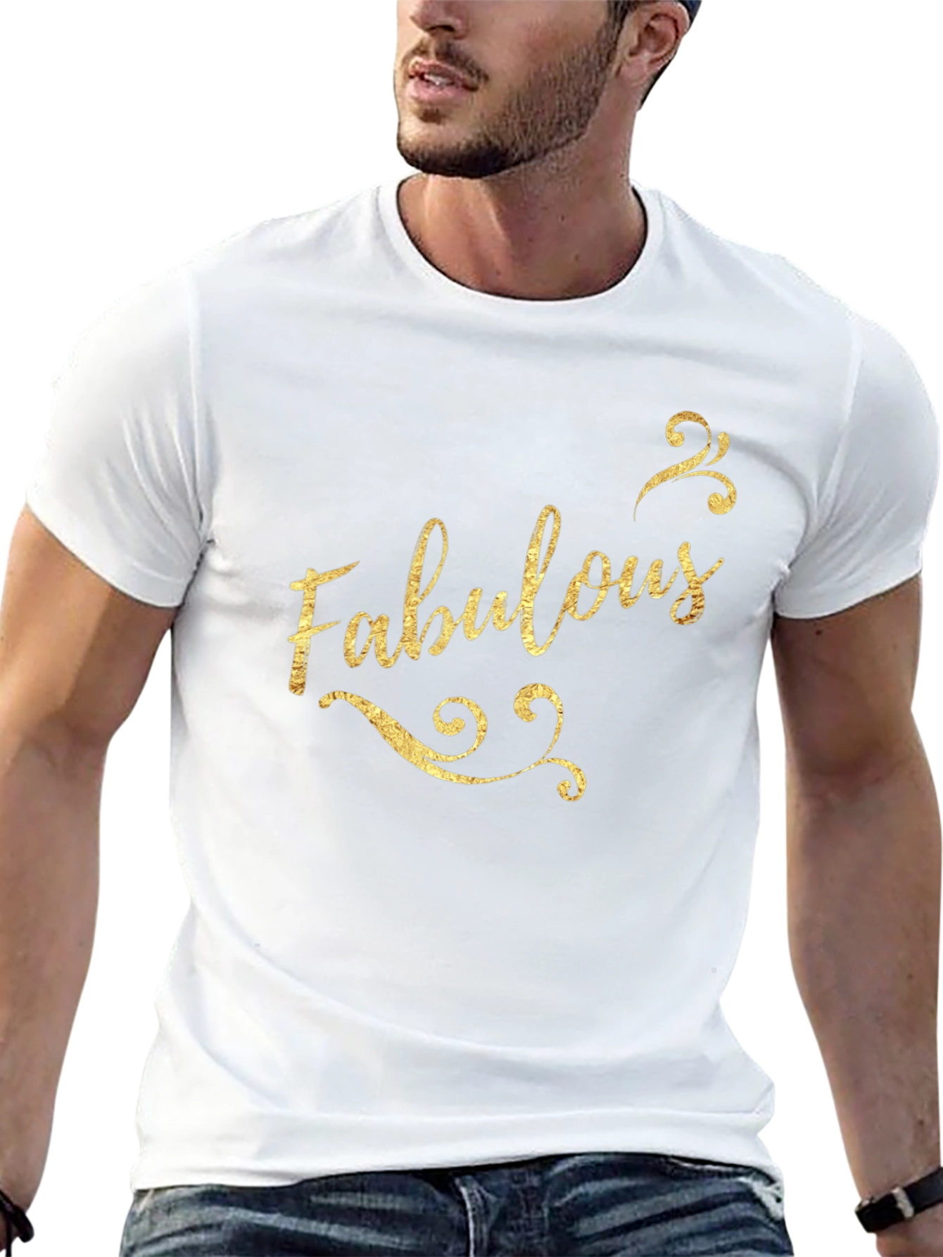 Fabulous Graphic Print Black Cotton Tee