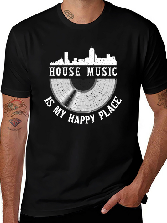 House Music Is My Happy Place Graphic Tee