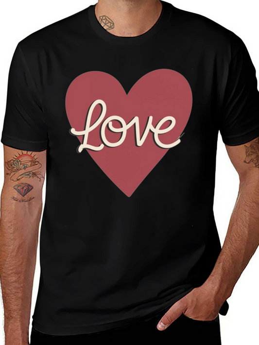 Love Heart Graphic Tee - Valentines Day Gift