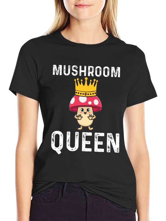 Mushroom Queen Funny Graphic T-Shirt