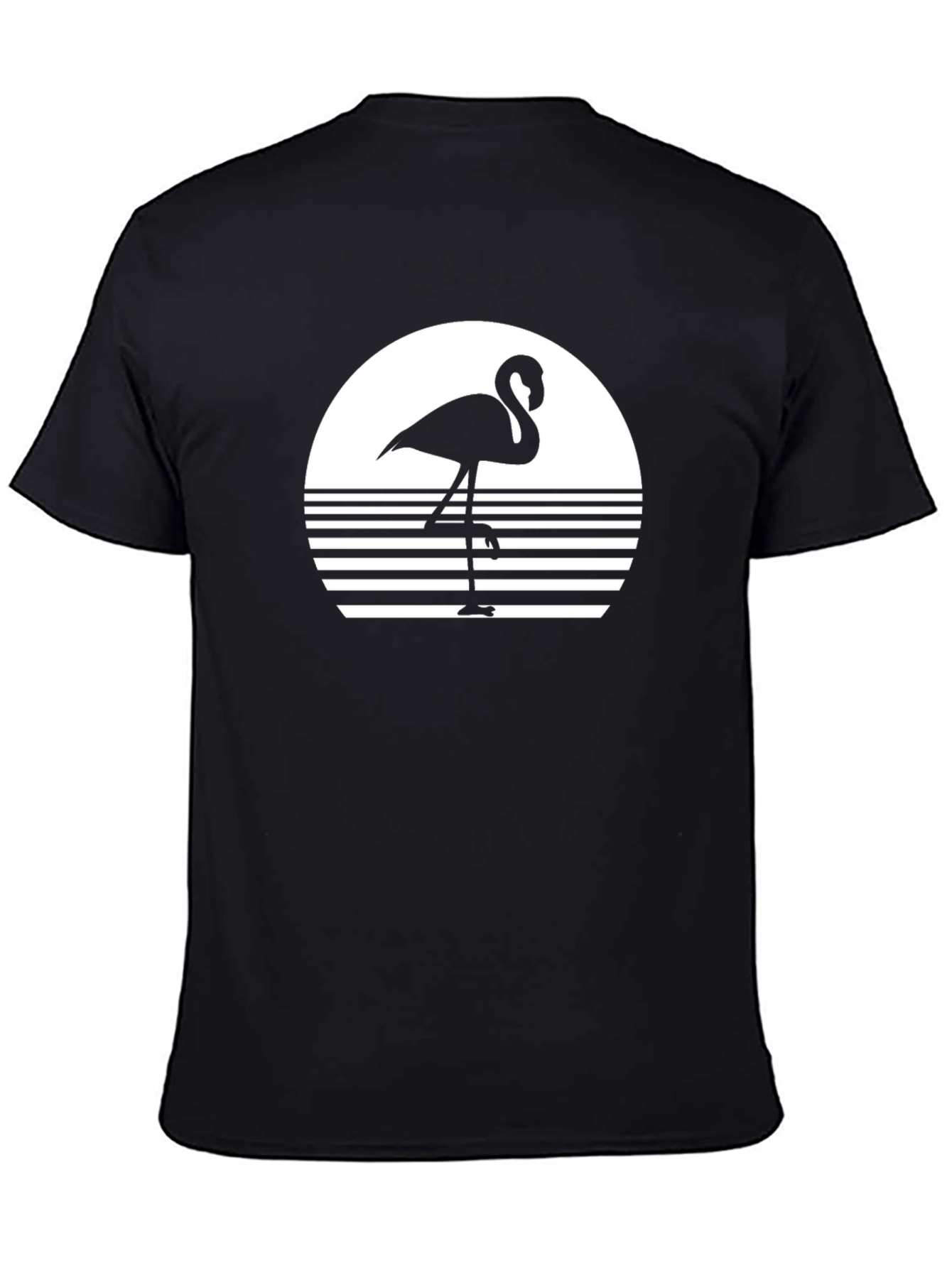 Black Flamingo Silhouette T-Shirt