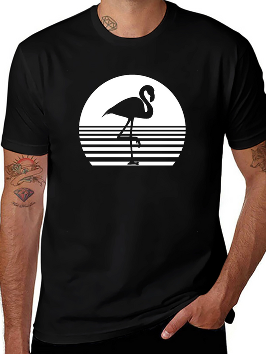 Black Flamingo Silhouette T-Shirt