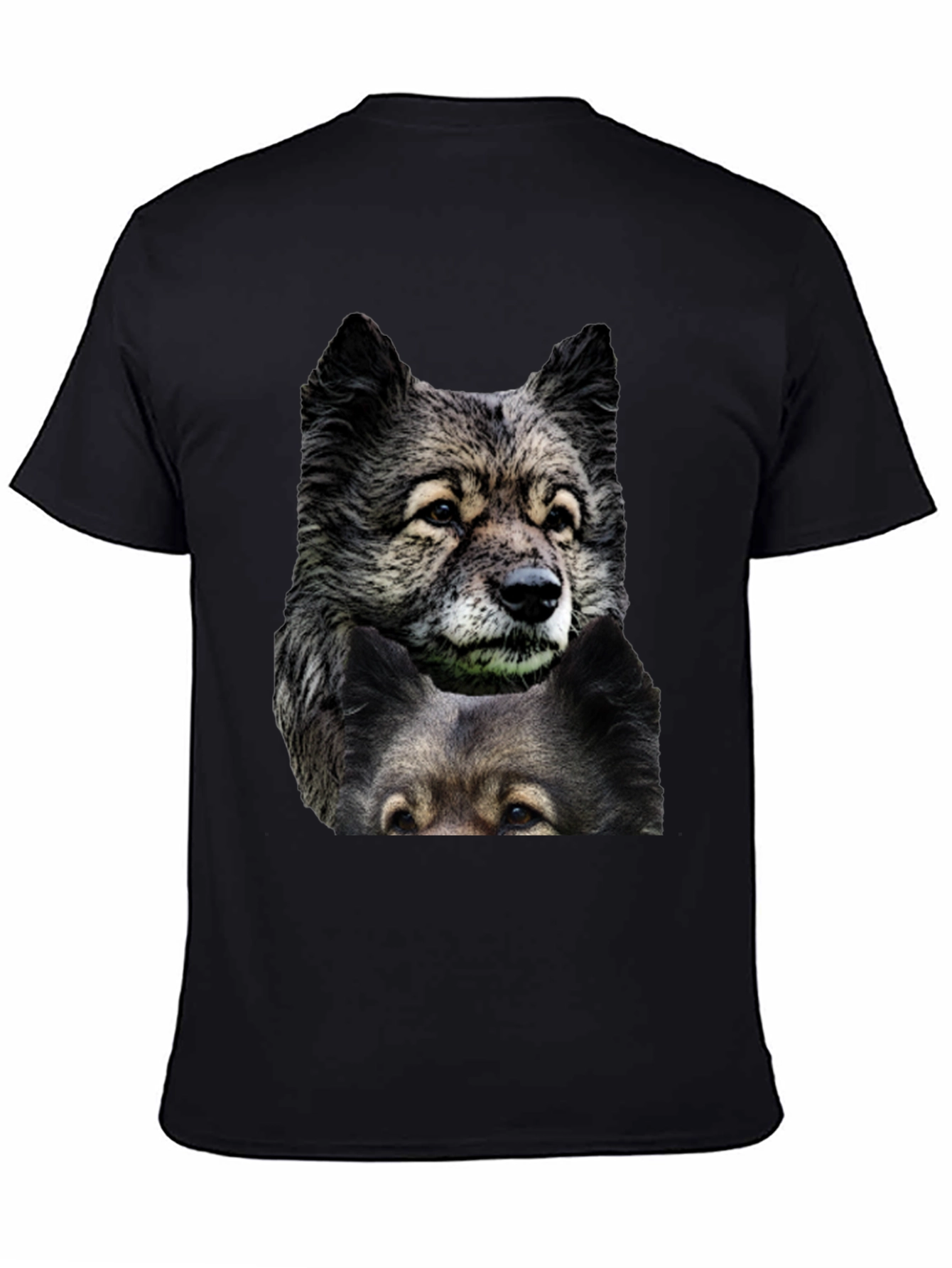 Dog Graphic Print T-Shirt | Mens Black Tee