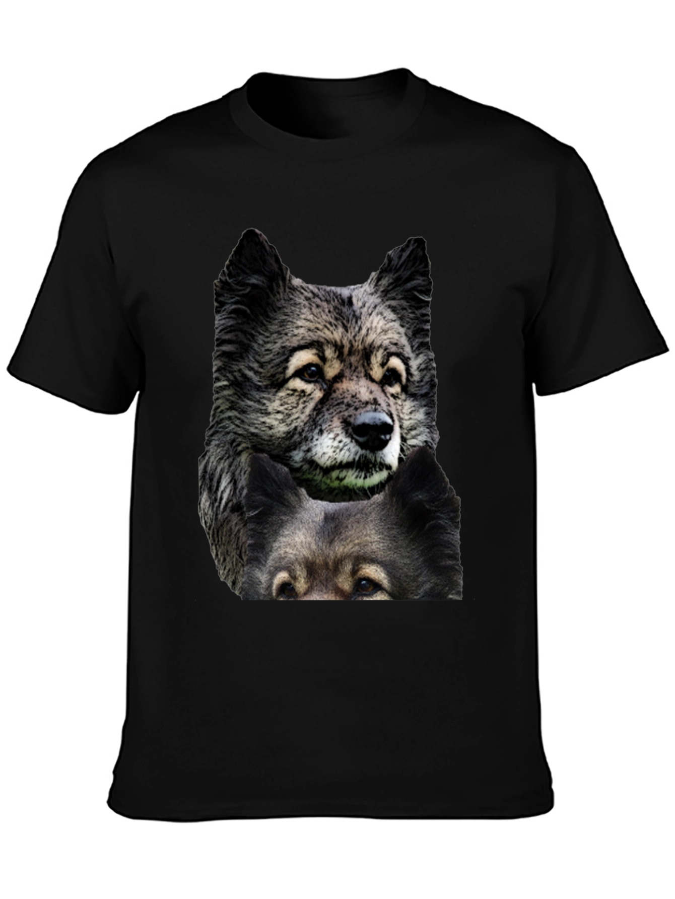 Dog Graphic Print T-Shirt | Mens Black Tee