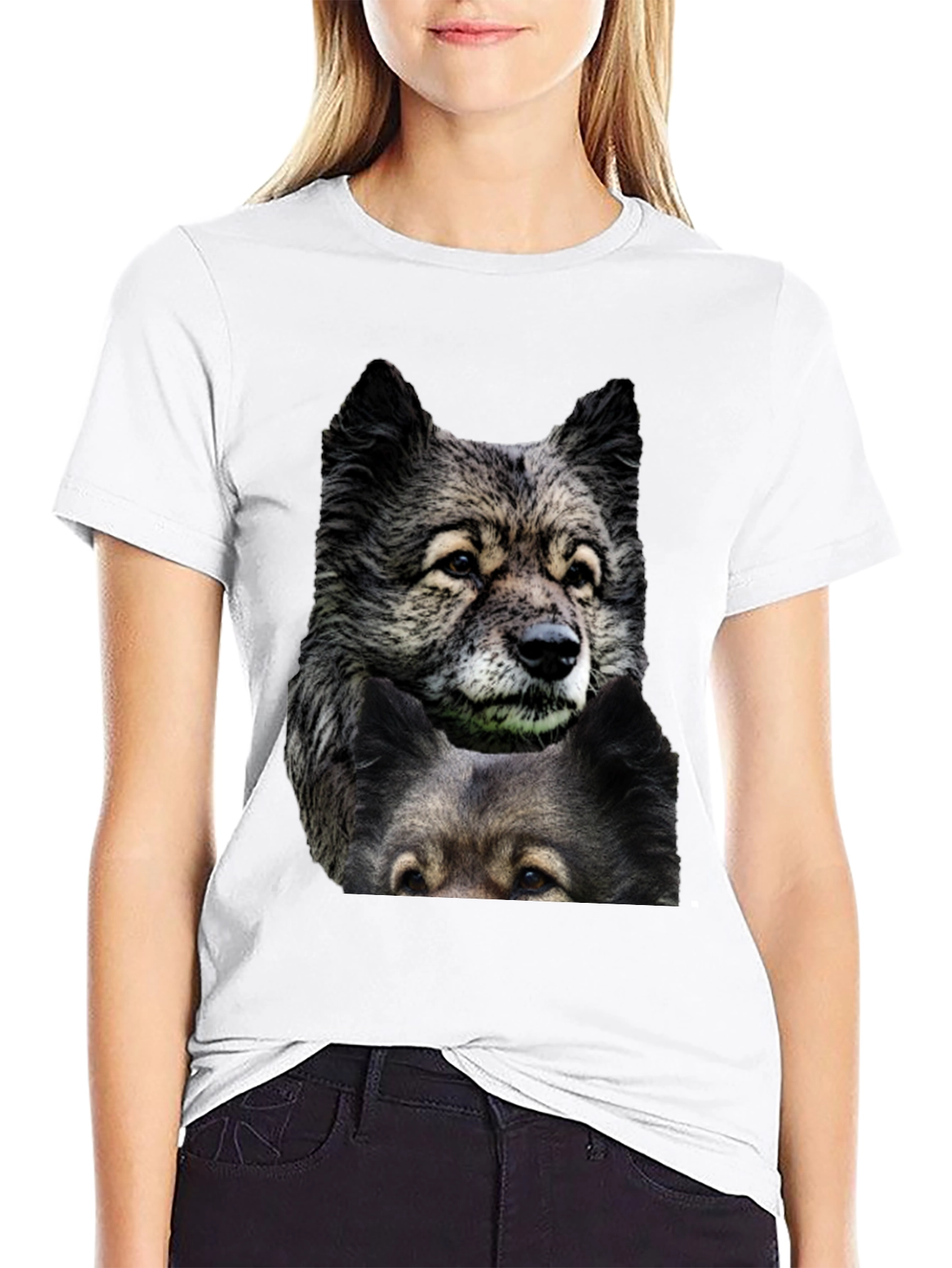 Dog Graphic Print T-Shirt | Mens Black Tee