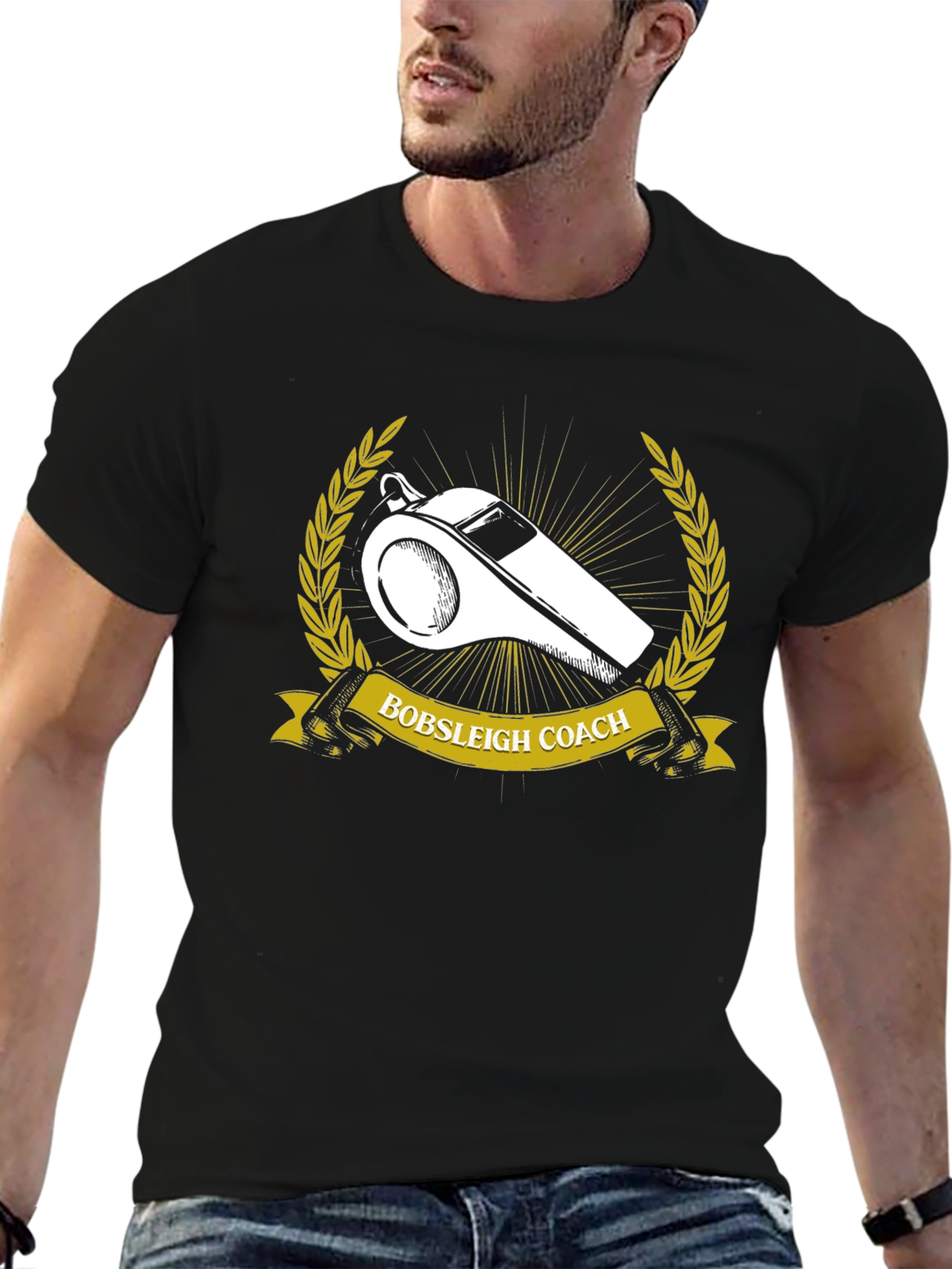 Bobsleigh Coach Graphic Tee - Black