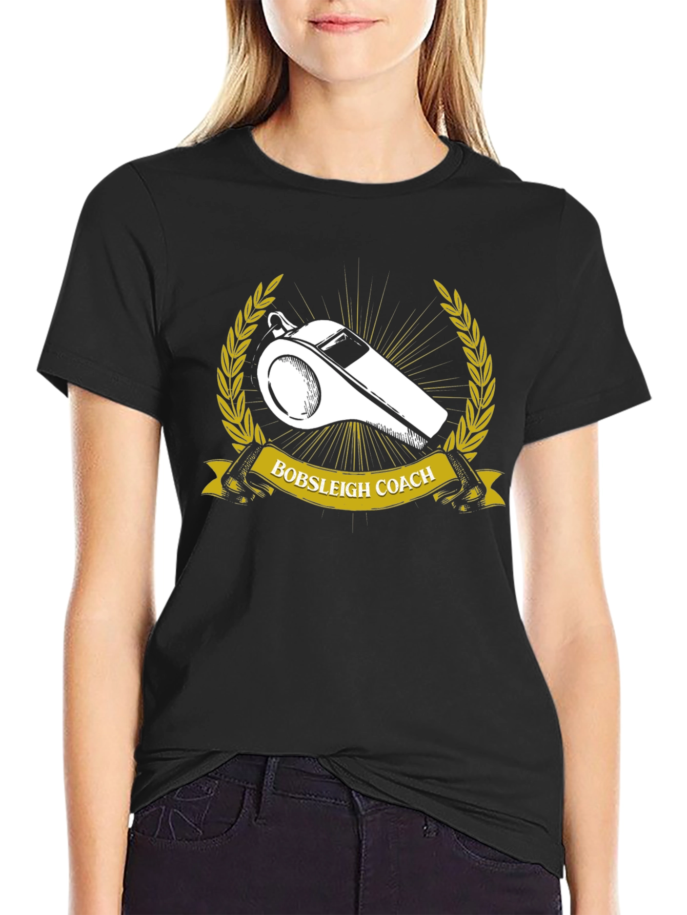 Bobsleigh Coach Graphic Tee - Black