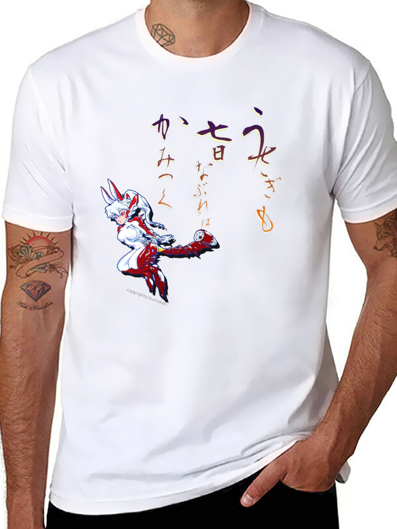 Anime Character Black T-Shirt