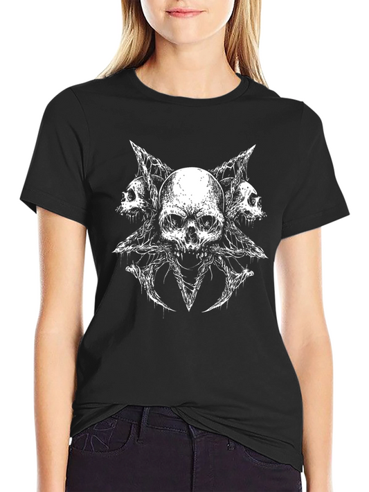 Skull Pentagram Graphic Tee