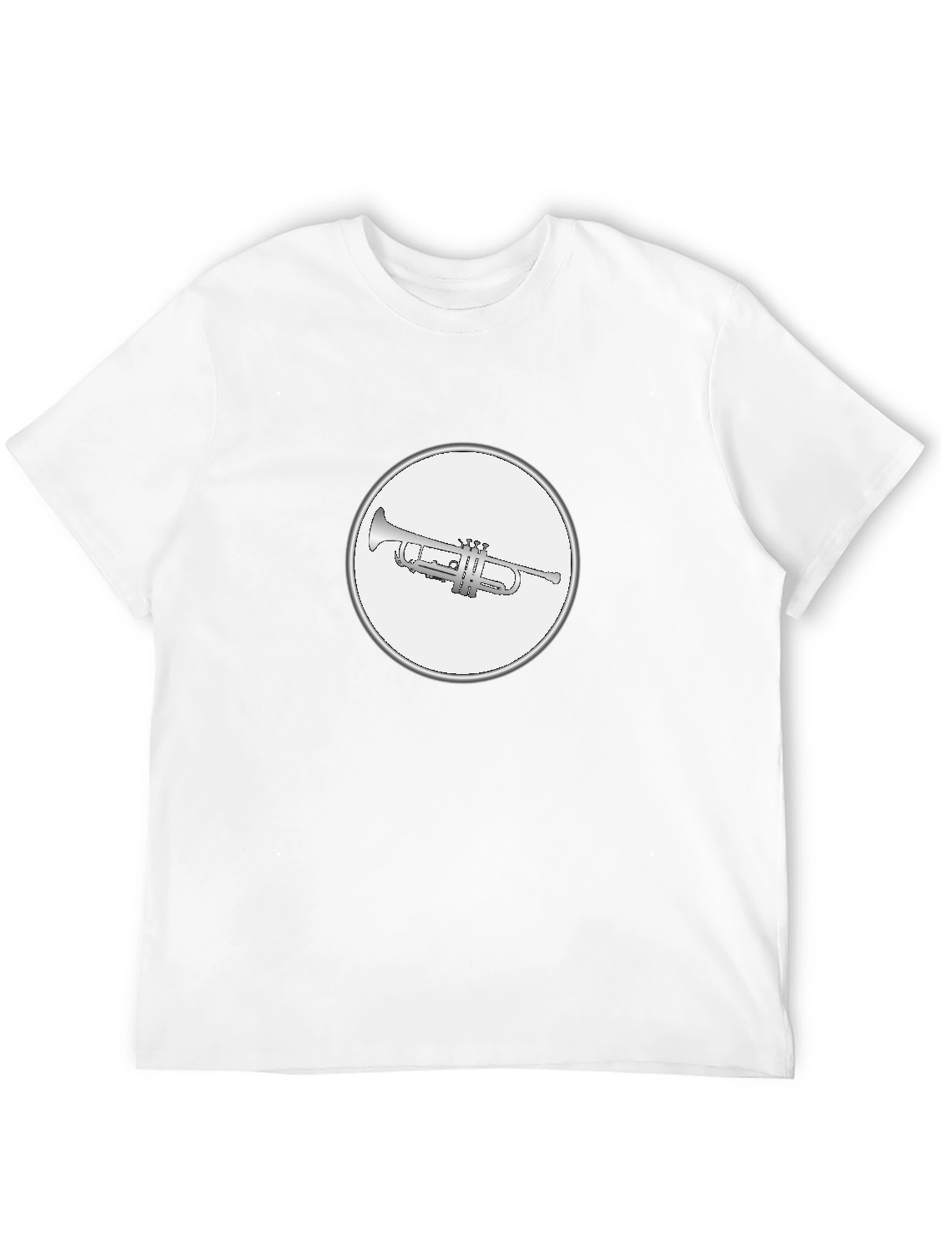 Trumpet Graphic Tee - Black Cotton T-Shirt