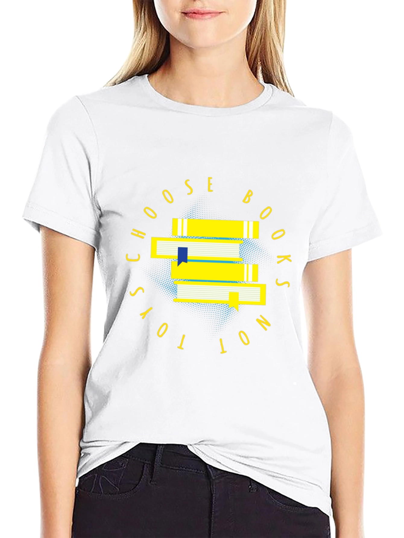 Choose Books Not Toys - Black T-Shirt
