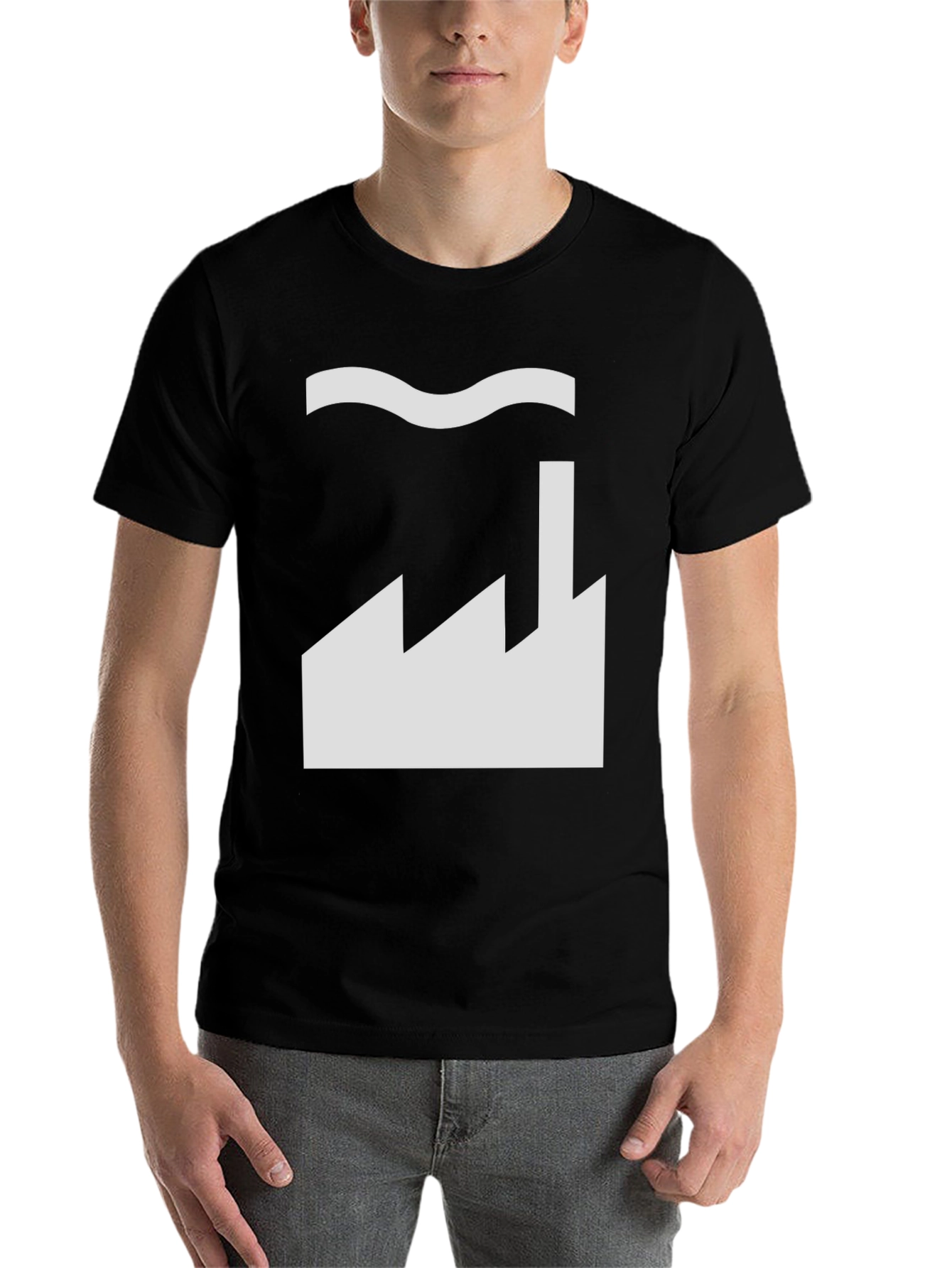 Factory Graphic Tee - Black Cotton