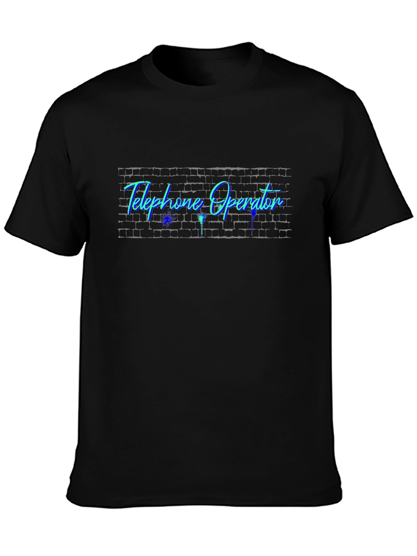 Telephone Operator Black T-Shirt