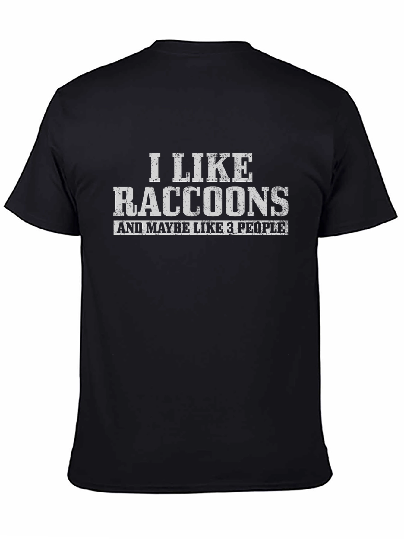 I Like Raccoons Funny Graphic T-Shirt