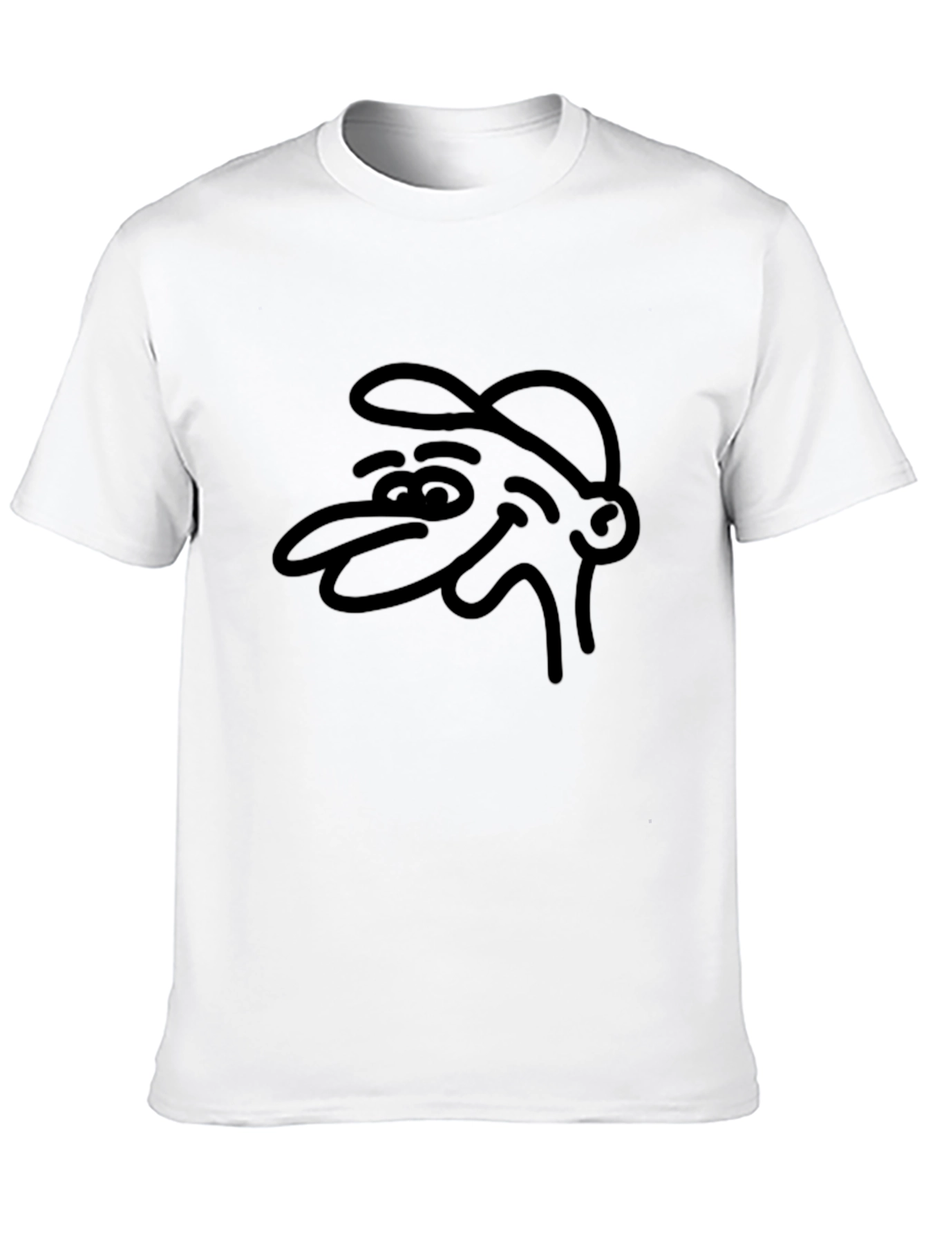 Cartoon Graphic Tee - Black T-Shirt