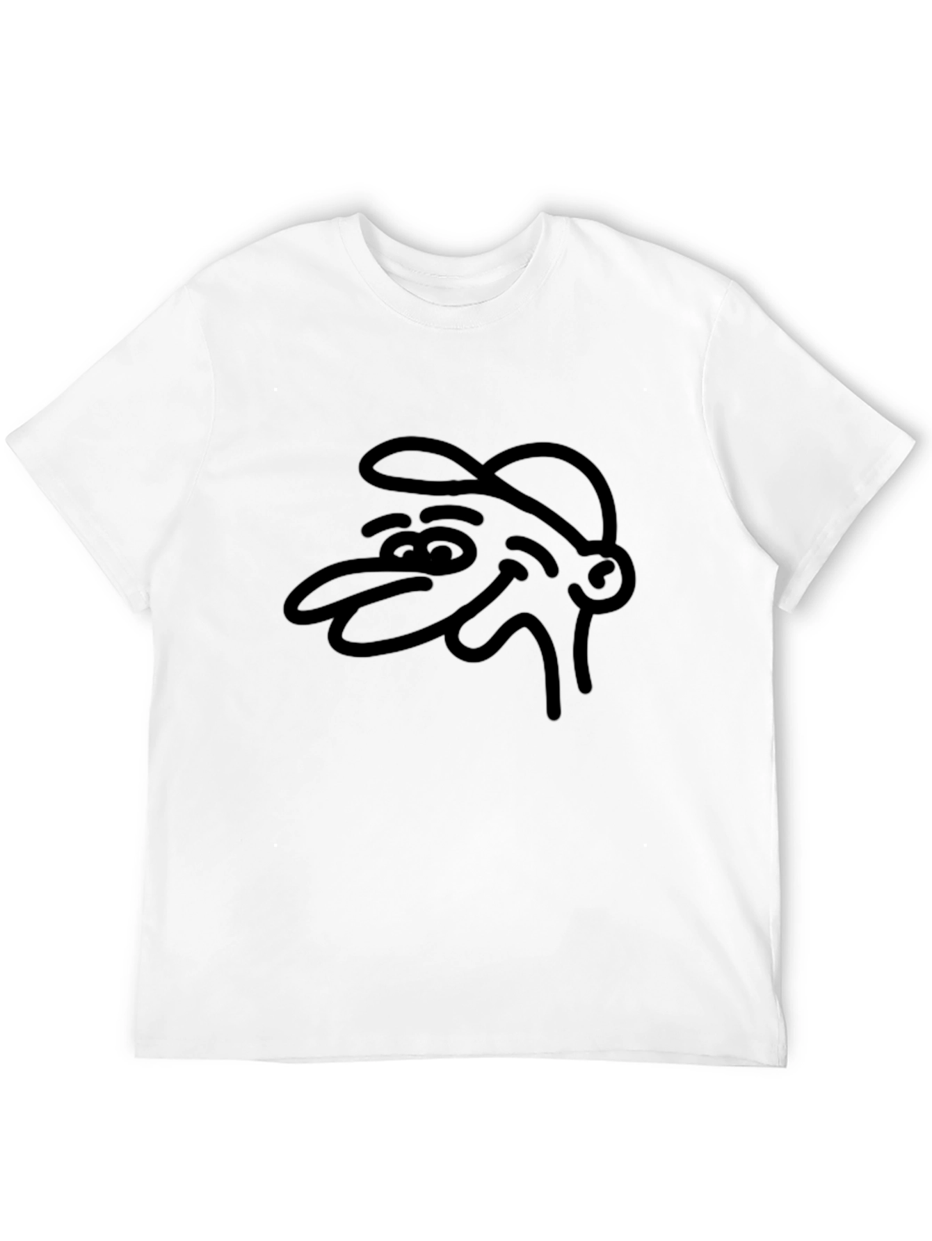 Cartoon Graphic Tee - Black T-Shirt