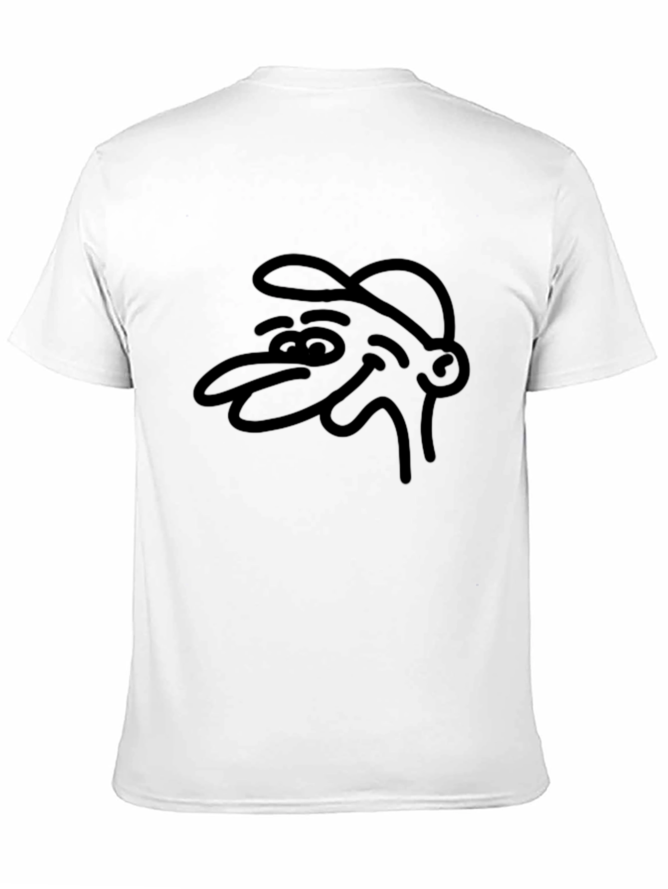 Cartoon Graphic Tee - Black T-Shirt
