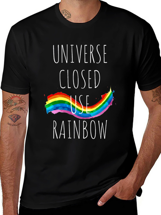 Universe Closed Use Rainbow Graphic Tee
