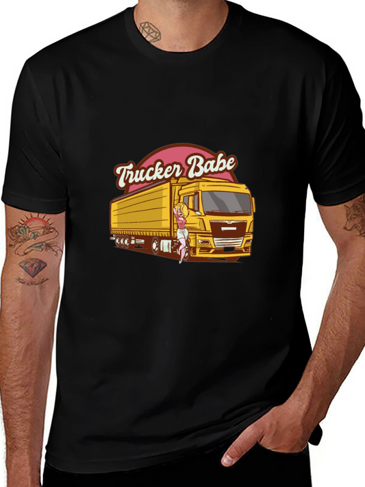 Trucker Babe Graphic T-Shirt