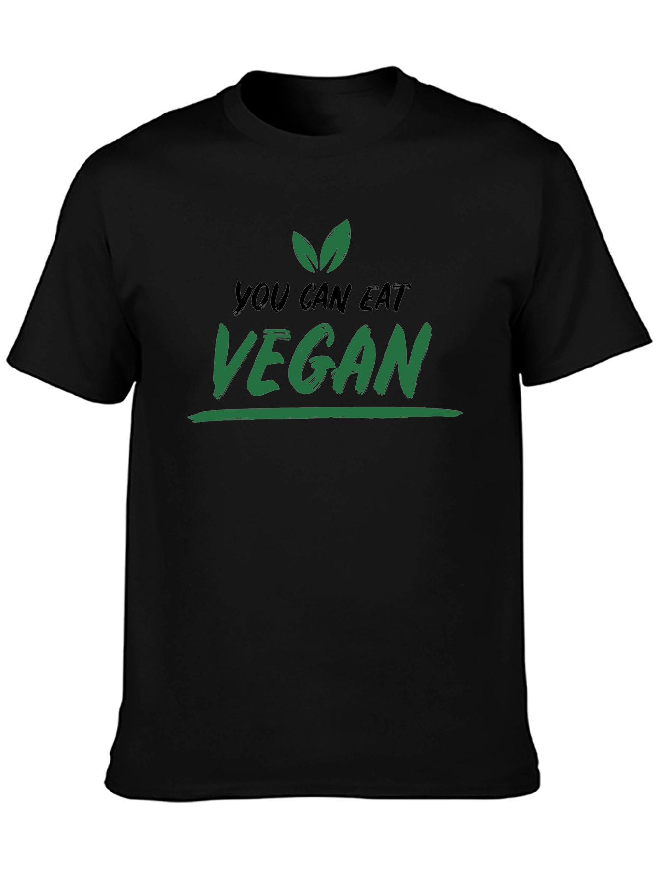 Vegan T-Shirt: You Can Eat Vegan - Black