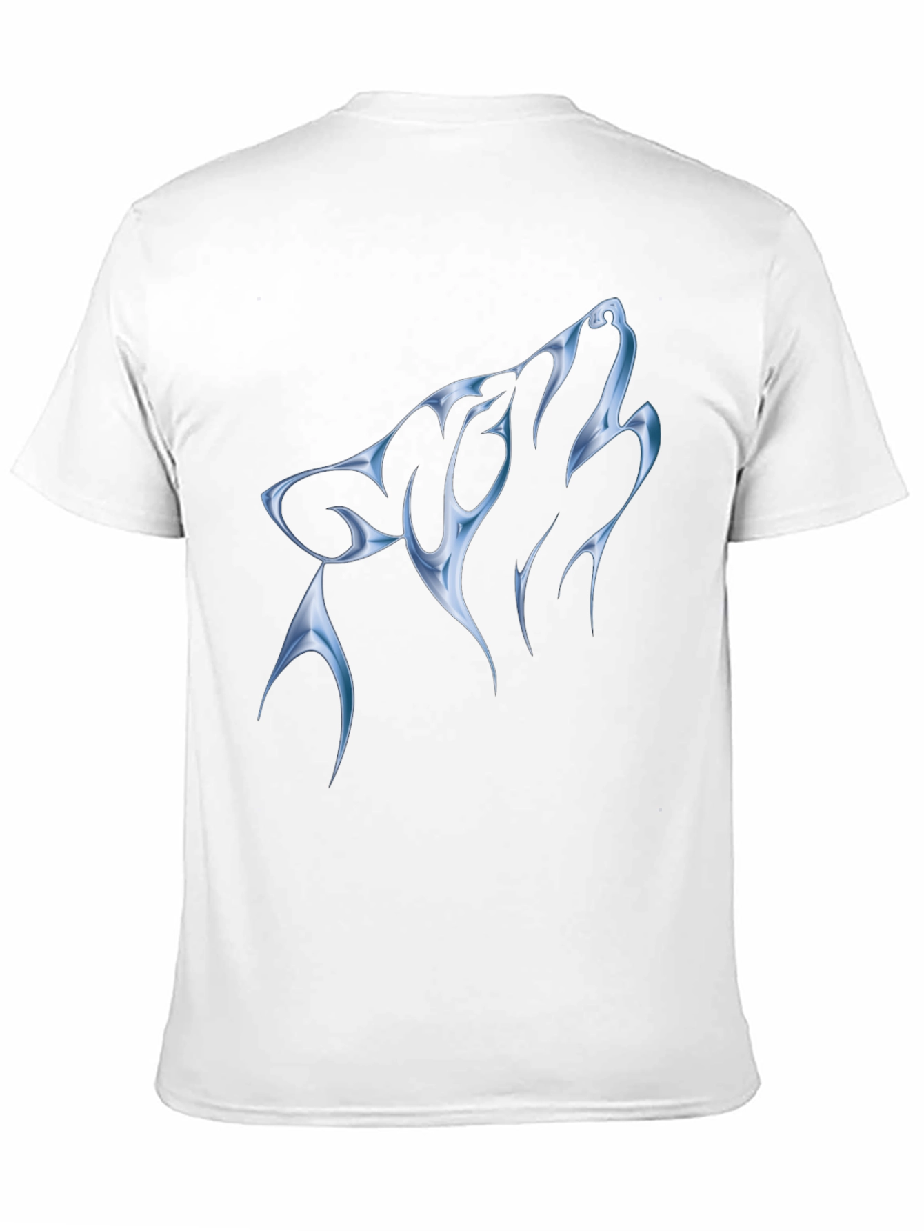 Wolf Graphic Print Black T-Shirt