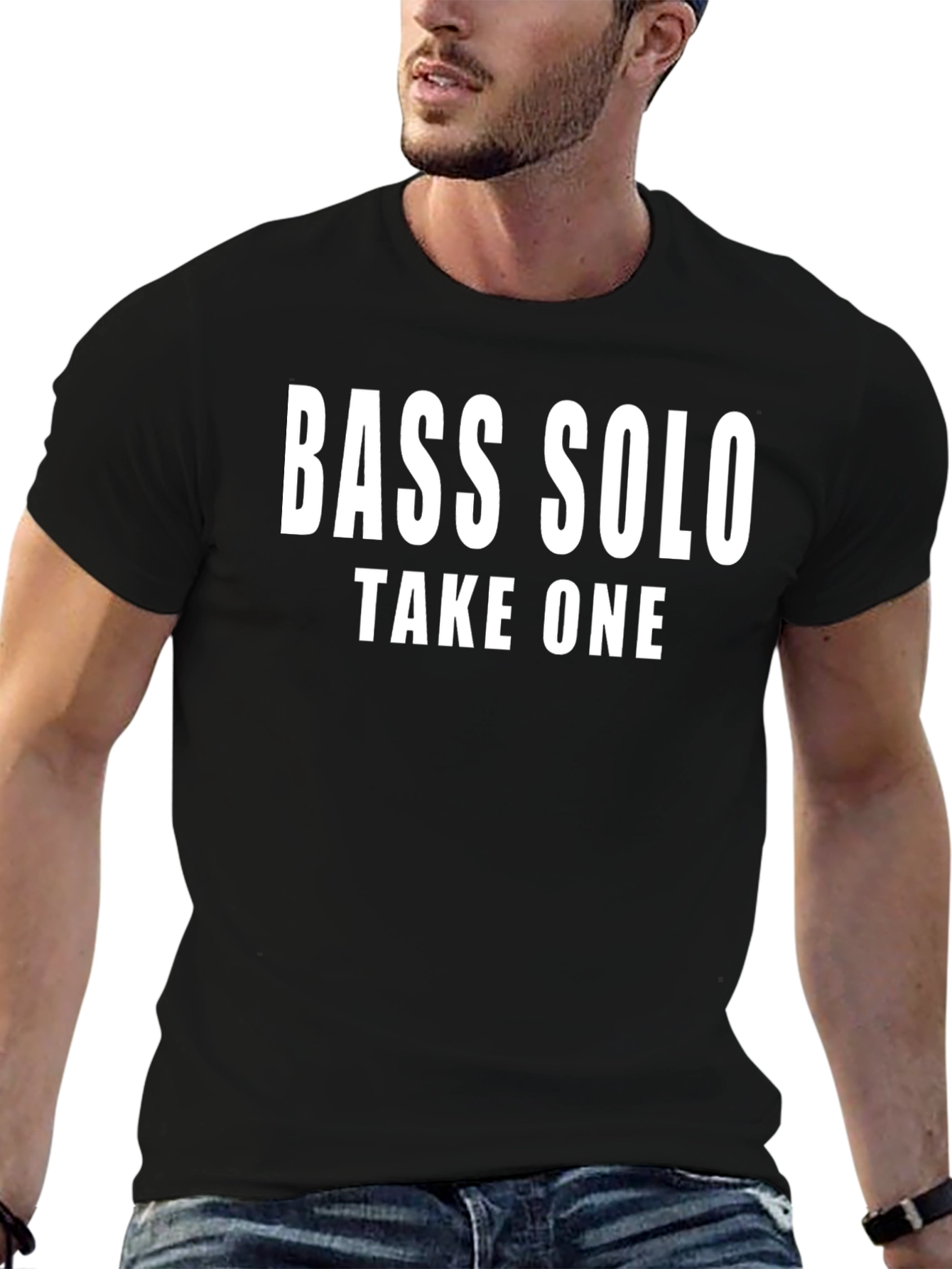 Bass Solo Take One Black Graphic Tee