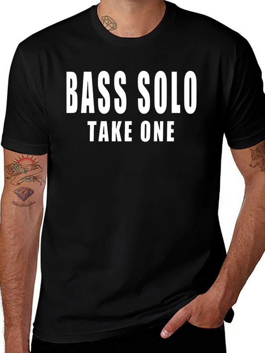 Bass Solo Take One Black Graphic Tee