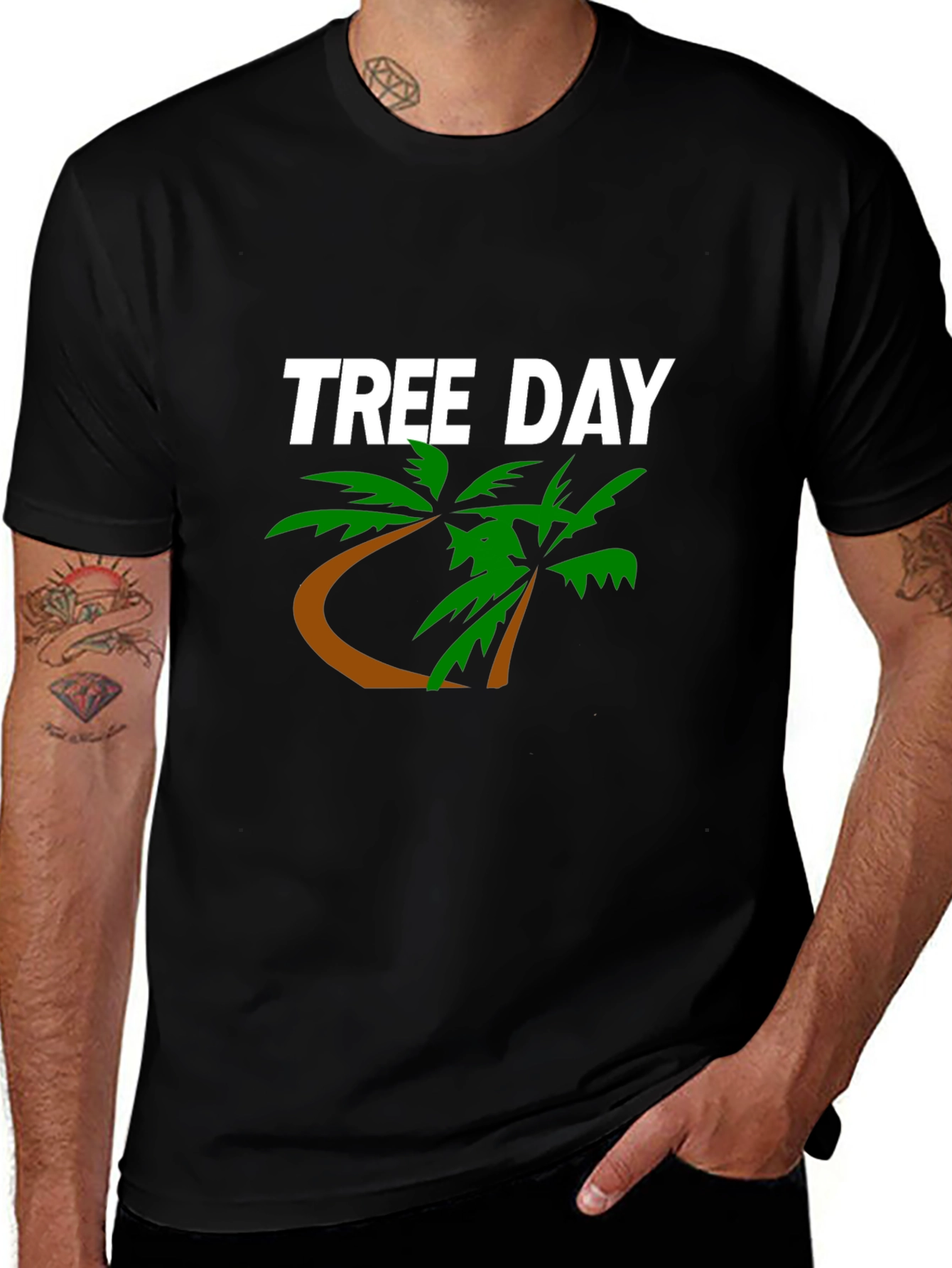 Tree Day Graphic Tee - Black