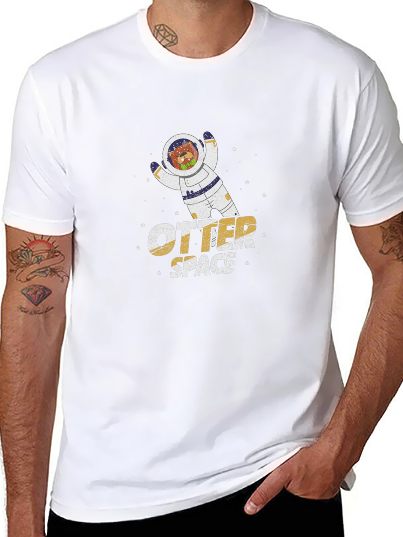 Otter Space Black T-Shirt