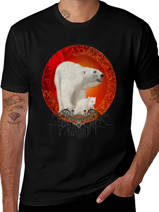 Polar Bear Graphic Tee - Classic Black