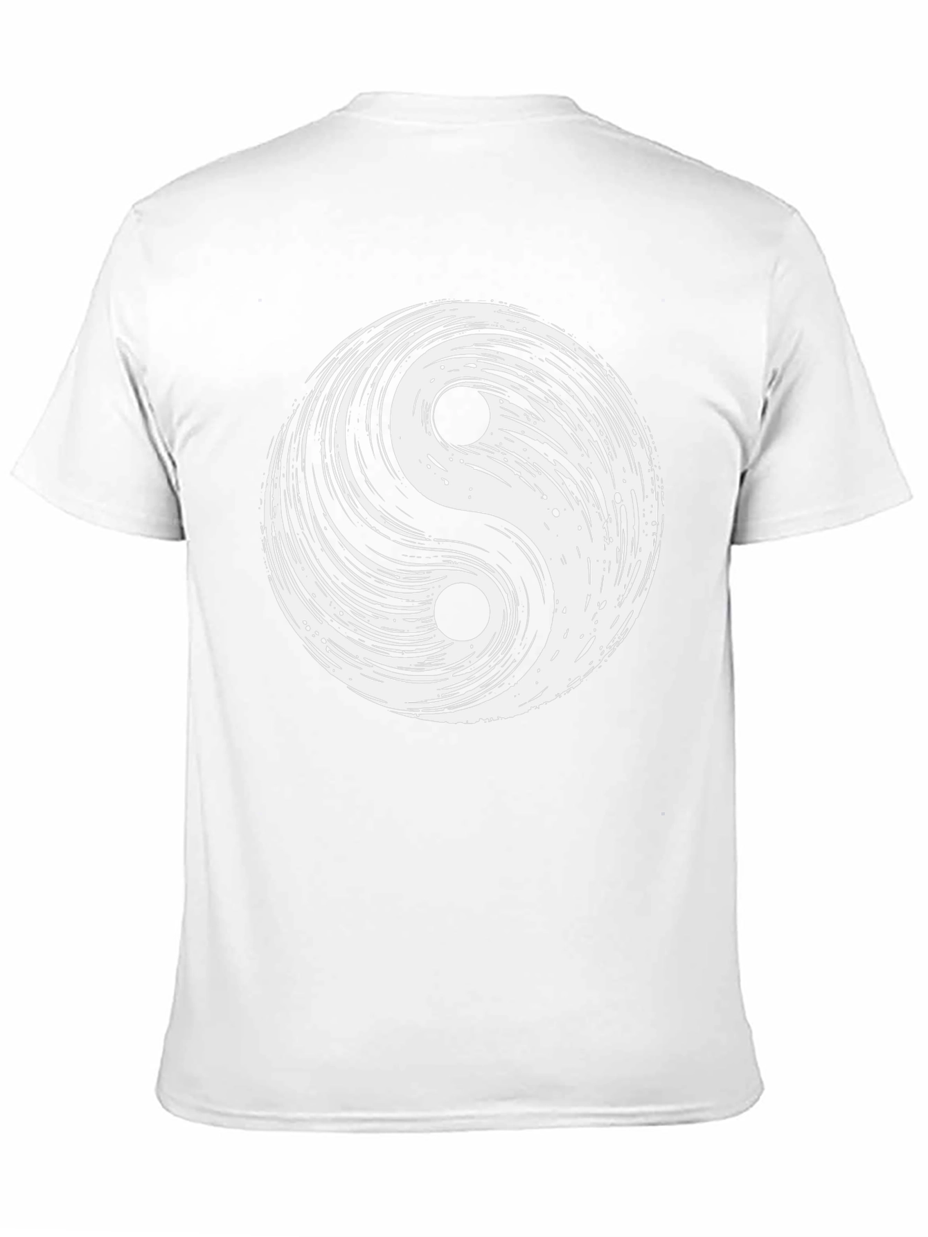 Yin Yang Symbol Graphic Tee - Classic Black Cotton