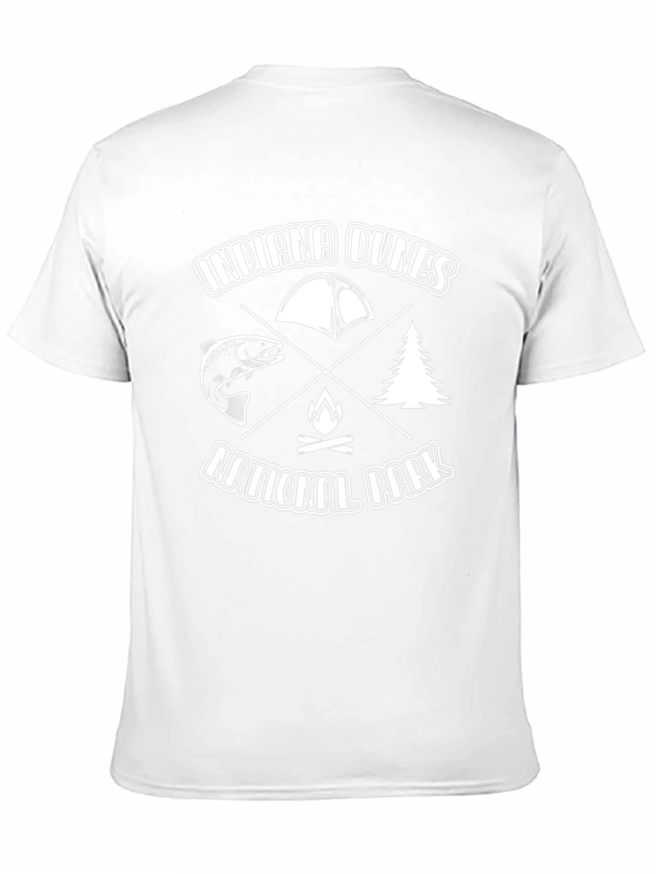 Indiana Dunes National Park Black Graphic T-Shirt